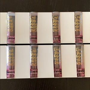 “Last fling before the 💍” shot glasses